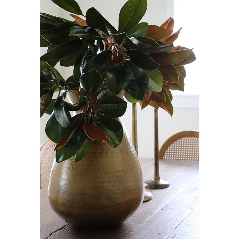 CC Interiors Basque Large Urn In Antique Brass Finish image number 1